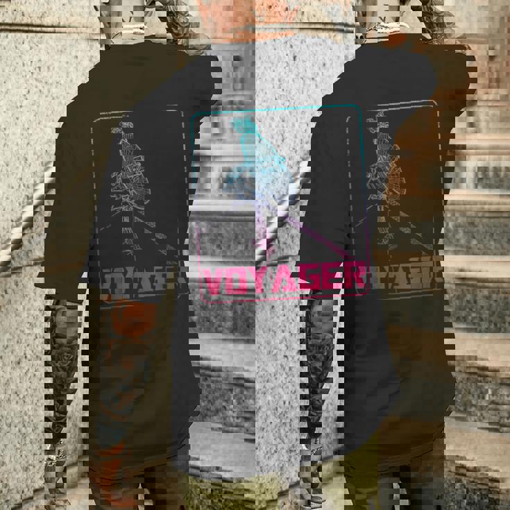 Voyager 宇宙探査機 宇宙船 太陽系 天文学 メンズTシャツ バックプリント 彼への贈り物