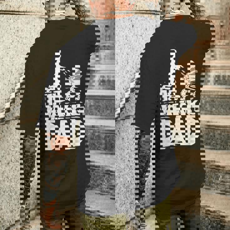 The Walking Dad Happy Father's Day Dadhortleeve Graphic メンズTシャツ バックプリント 彼への贈り物