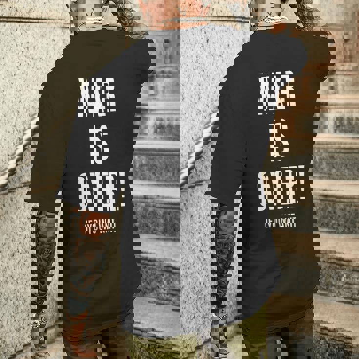 War Is Over If You Want It 長袖tシャツ メンズTシャツ バックプリント 彼への贈り物