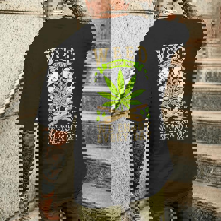 Weed 毎日を楽しむ メンズTシャツ バックプリント 彼への贈り物