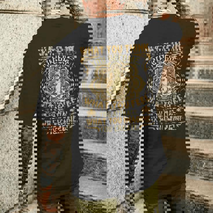 What You Think You Become ブッダシャツ ブッダtシャツ メンズTシャツ バックプリント 彼への贈り物