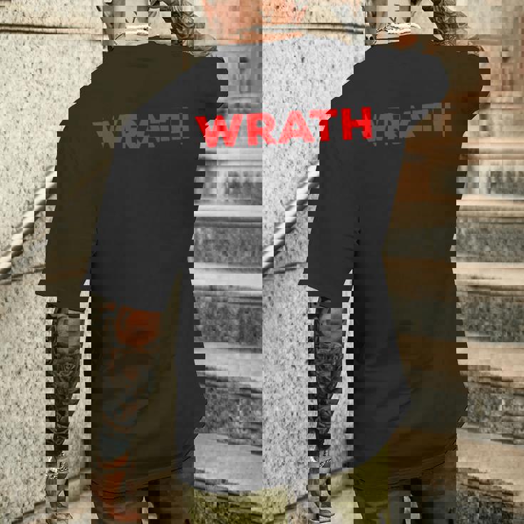 Wrath メンズTシャツ バックプリント 彼への贈り物