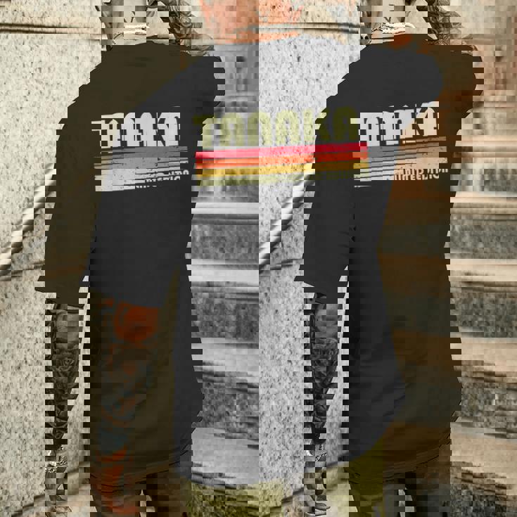 【たなか】名前 名字 家族お揃い ギャグ ネタ ウケ狙い 贈り物 ギフト 面白い おもしろ メンズTシャツ バックプリント 彼への贈り物