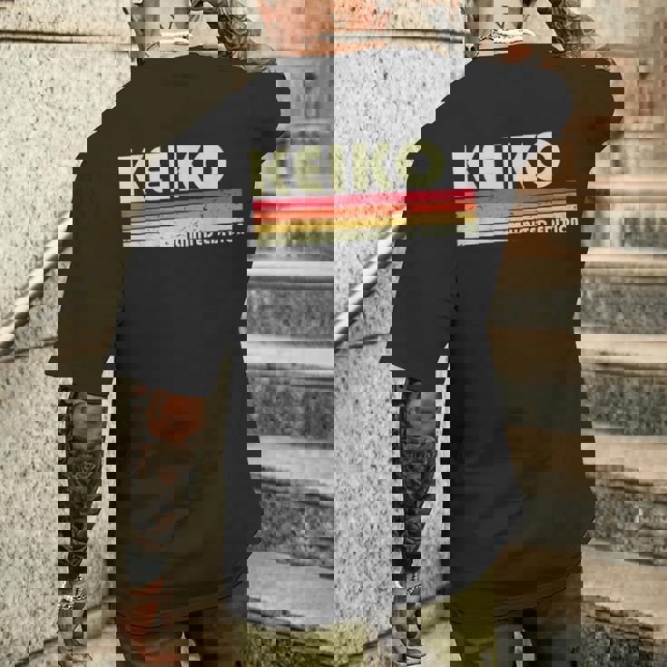 【恵子】名前 名字 家族お揃い ギャグ ネタ ウケ狙い 贈り物 ギフト 面白い おもしろ メンズTシャツ バックプリント 彼への贈り物