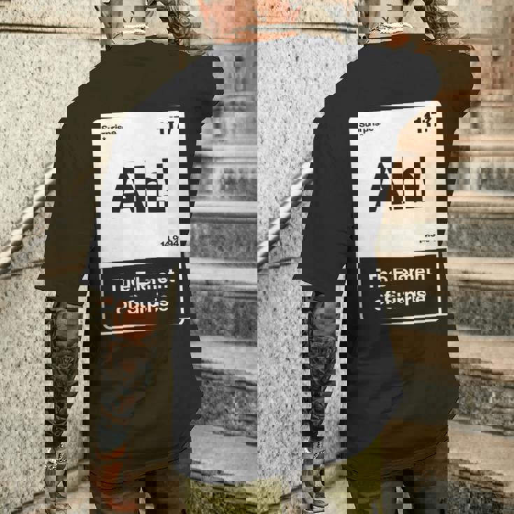 ああ驚きの要素 メンズTシャツ バックプリント 彼への贈り物