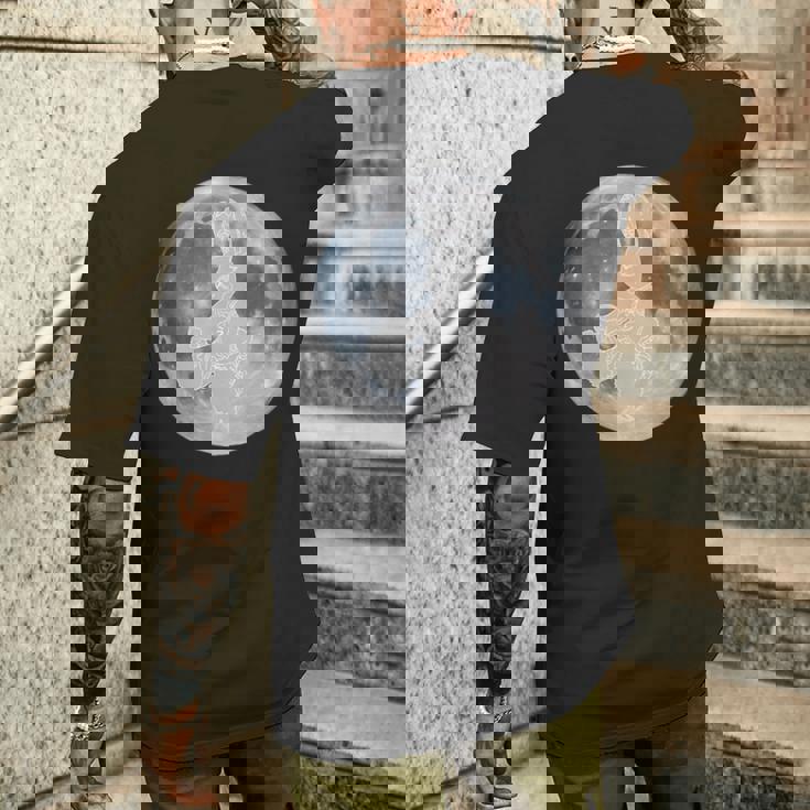 うさぎ星人 On The Moon メンズTシャツ バックプリント 彼への贈り物