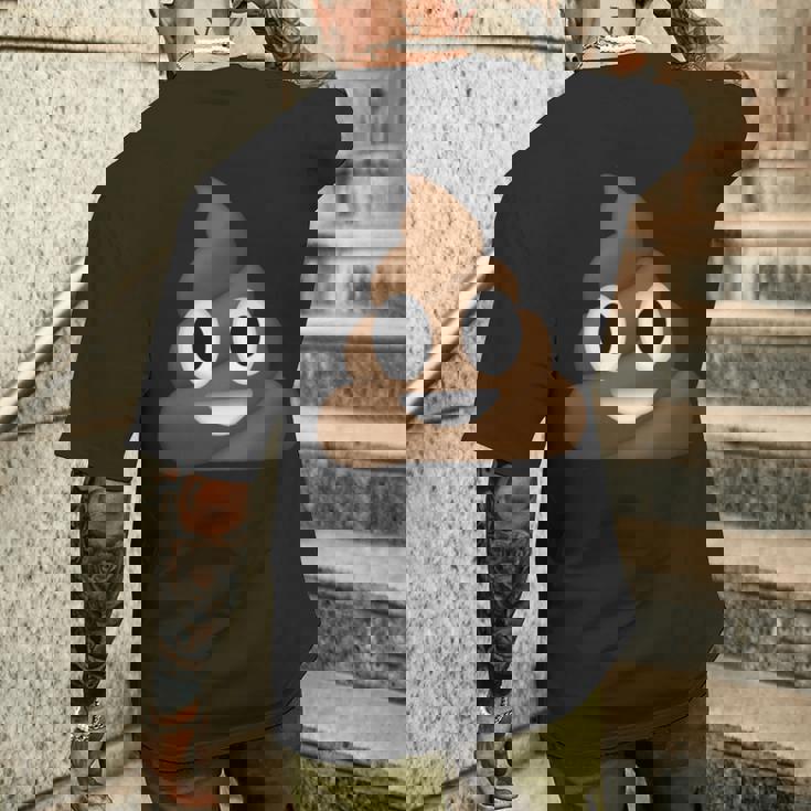 うんちパイル 笑顔 ハッピー うんちパイル うんちの渦 かわいい おもしろい 長袖tシャツ メンズTシャツ バックプリント 彼への贈り物