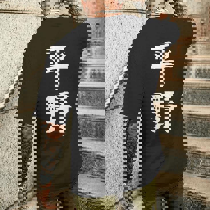 おもしろtシャツ【平野】名字 家族お揃い ギャグ ネタ ウケ狙い 贈り物 ギフト メンズTシャツ バックプリント 彼への贈り物