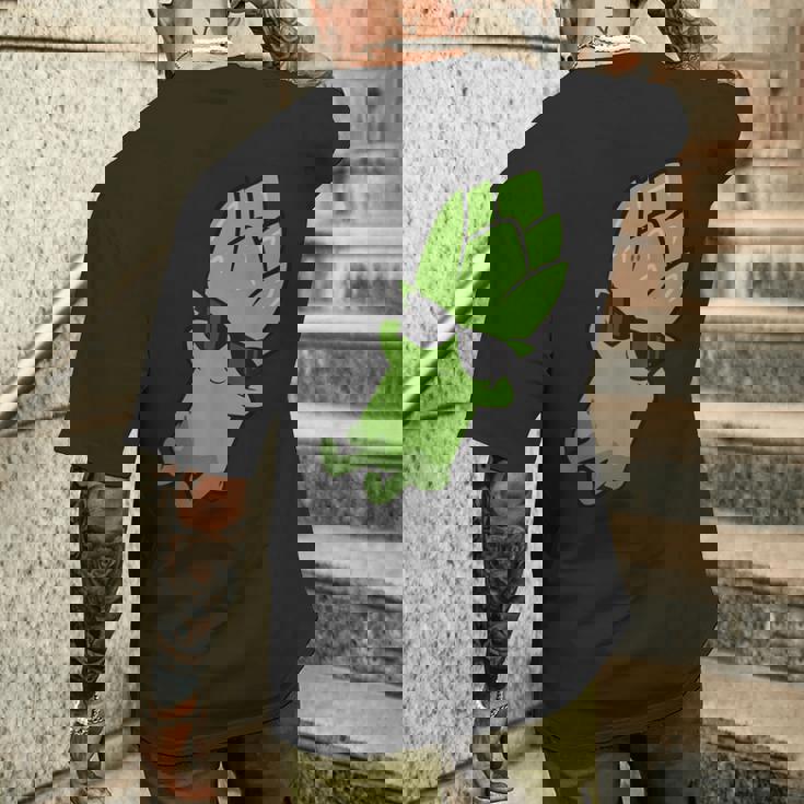 かわいいアスパラガス フルーツリラクシング レイジーアスパラガス メンズTシャツ バックプリント 彼への贈り物