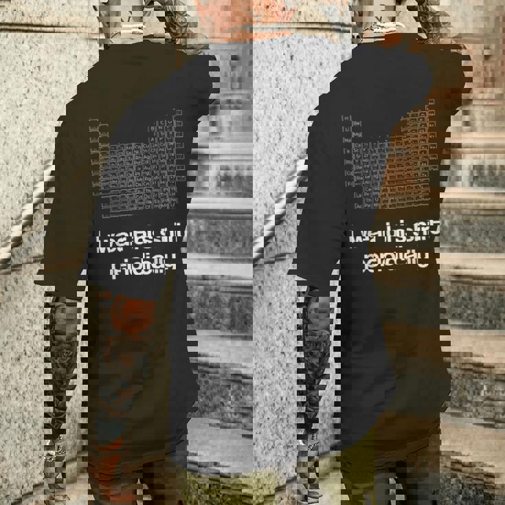 このシャツを定期的に着る化学しゃれ周期表 メンズTシャツ バックプリント 彼への贈り物