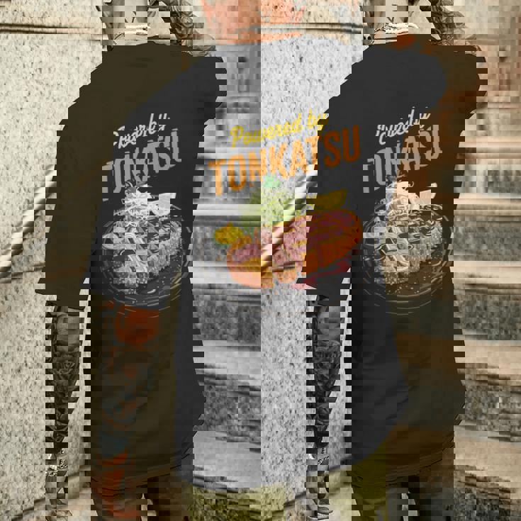 とんかつ かわいい 日本のとんかつ 日本 アニメ オタク お土産 長袖tシャツ メンズTシャツ バックプリント 彼への贈り物