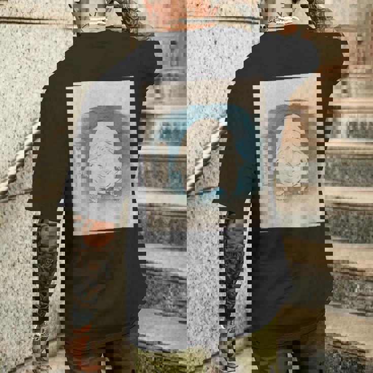 ぬっぺふほふ【日本の妖怪シリーズ】 メンズTシャツ バックプリント 彼への贈り物