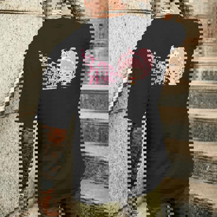 ひなビタ あのね！ めう06「テンポラル・フェージング・ストラクチャー」 メンズTシャツ バックプリント 彼への贈り物