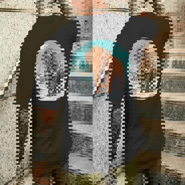 アイスエイジマンモス メンズTシャツ バックプリント 彼への贈り物