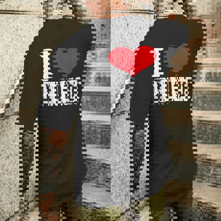 アイラブプーケット メンズTシャツ バックプリント 彼への贈り物