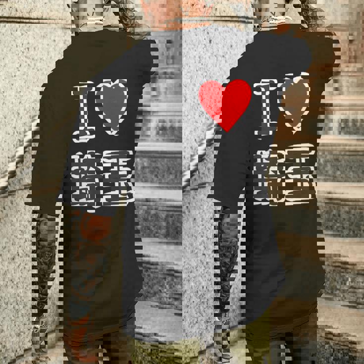 アイラブ・埼玉（I Love ハート）【47都道府県】Jimo-T ジモティ 地元愛 お土産 旅行 メッセージ・面白 メンズTシャツ バックプリント 彼への贈り物