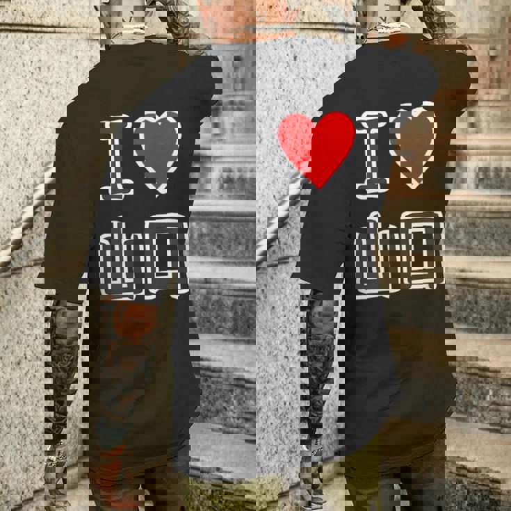 アイラブ・山口（I Love やまぐち）【47都道府県・市区町村】ジモt ジモティ 旅行 観光お土産 ご当地・面白 メンズTシャツ バックプリント 彼への贈り物