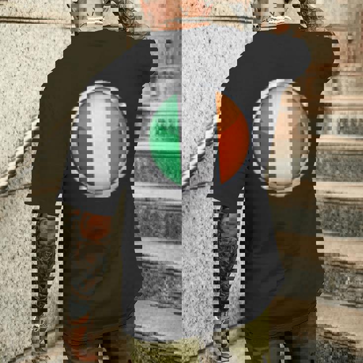 アイルランド語のためのアイルランドの旗 アイルランドの旗のデザイン アイルランドの旗 メンズTシャツ バックプリント 彼への贈り物