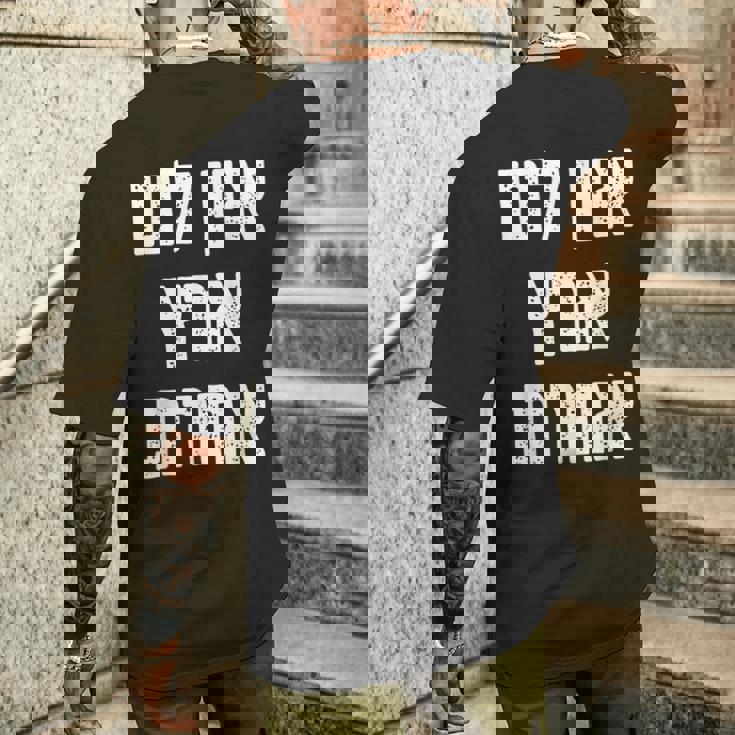 アイン・ラヌ・エレッツ・アシェレット ヘブライ語には他に土地はない メンズTシャツ バックプリント 彼への贈り物