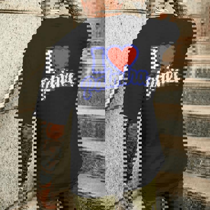 アイ・ラブ・パルミラ メンズTシャツ バックプリント 彼への贈り物