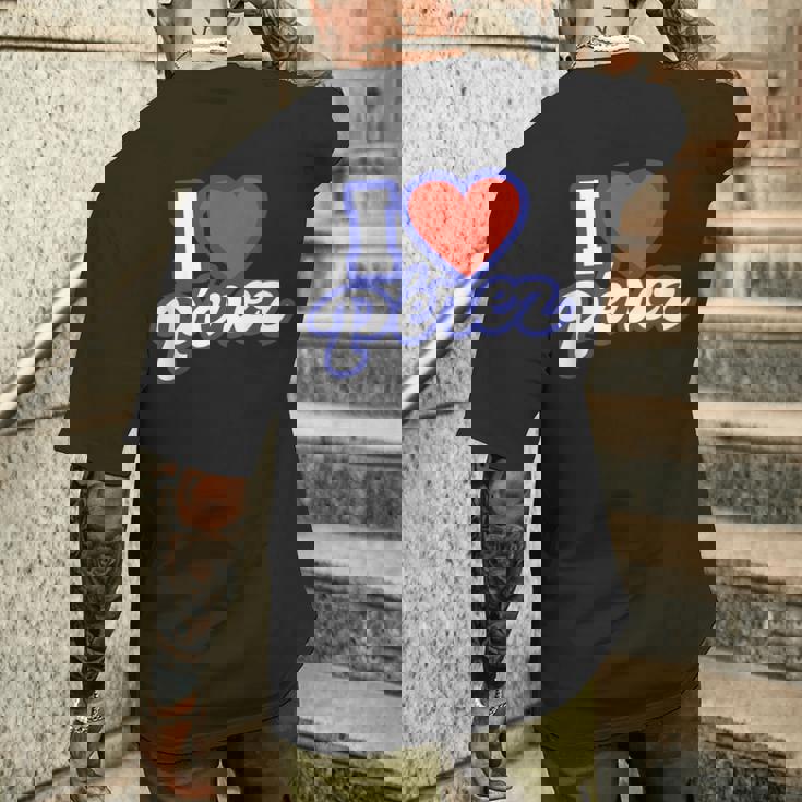 アイ・ラブ・ペレス メンズTシャツ バックプリント 彼への贈り物