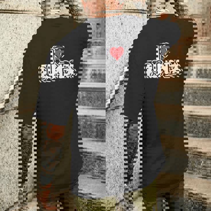 アイ・ラブ・ルンバ メンズTシャツ バックプリント 彼への贈り物