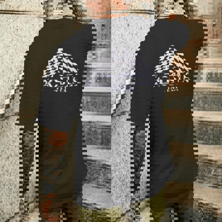 アオスタイタリアサミット アオスタイタリア メンズTシャツ バックプリント 彼への贈り物