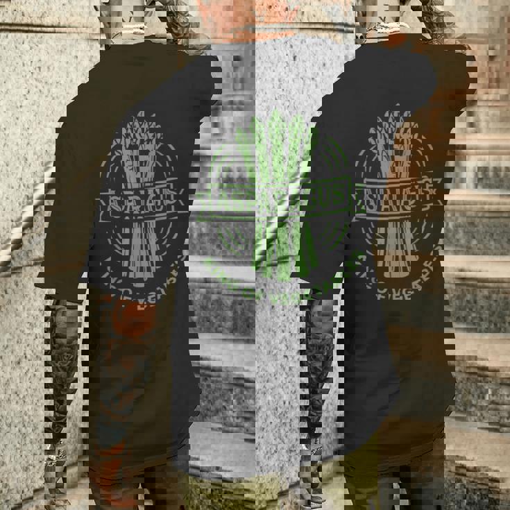 アスパラガス 野菜の王様 メンズTシャツ バックプリント 彼への贈り物