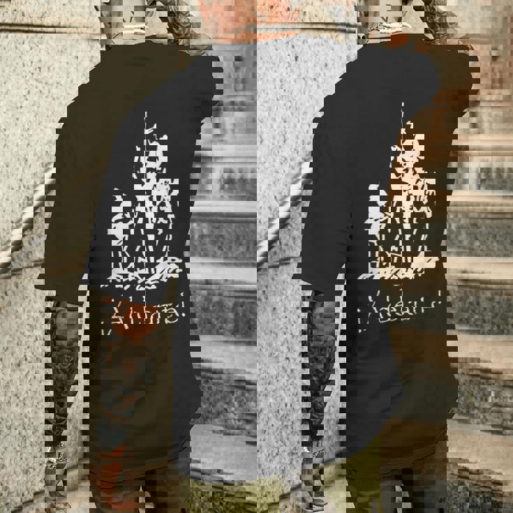 アデランテ ドン・キホーテ サンチョ・パンザ メンズTシャツ バックプリント 彼への贈り物