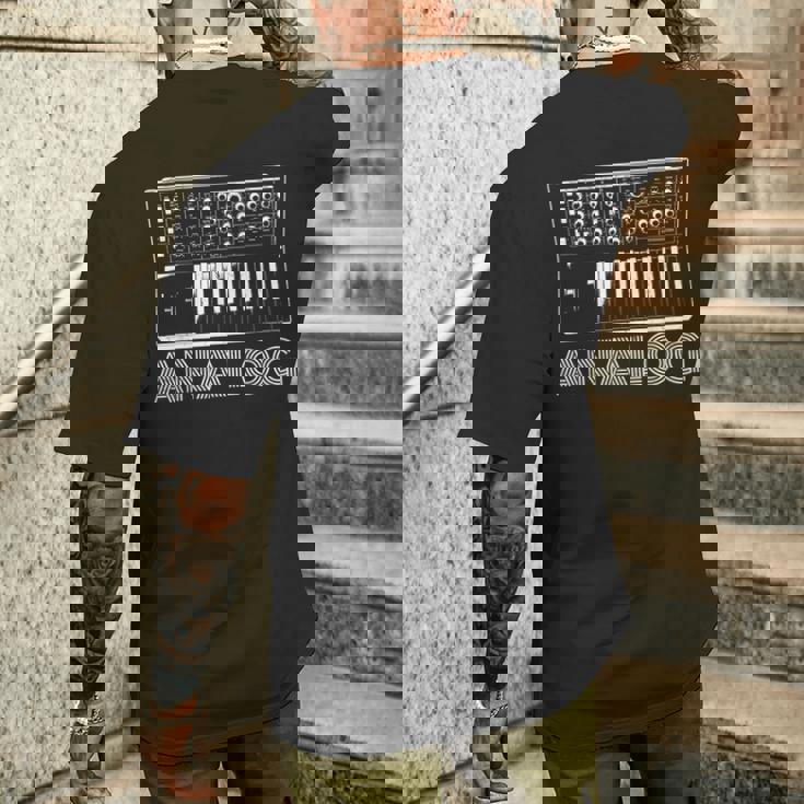 アナログシンセサイザー 音楽用シンセサイザー キーボード メンズTシャツ バックプリント 彼への贈り物