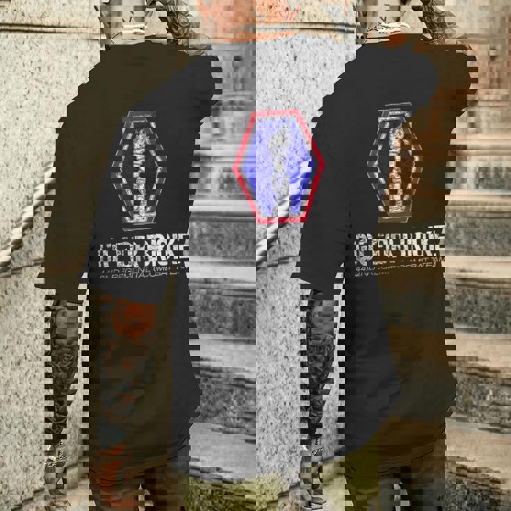 アメリカン・マローダー：第442連隊戦闘チーム・ゴー・フォー・ブローク メンズTシャツ バックプリント 彼への贈り物