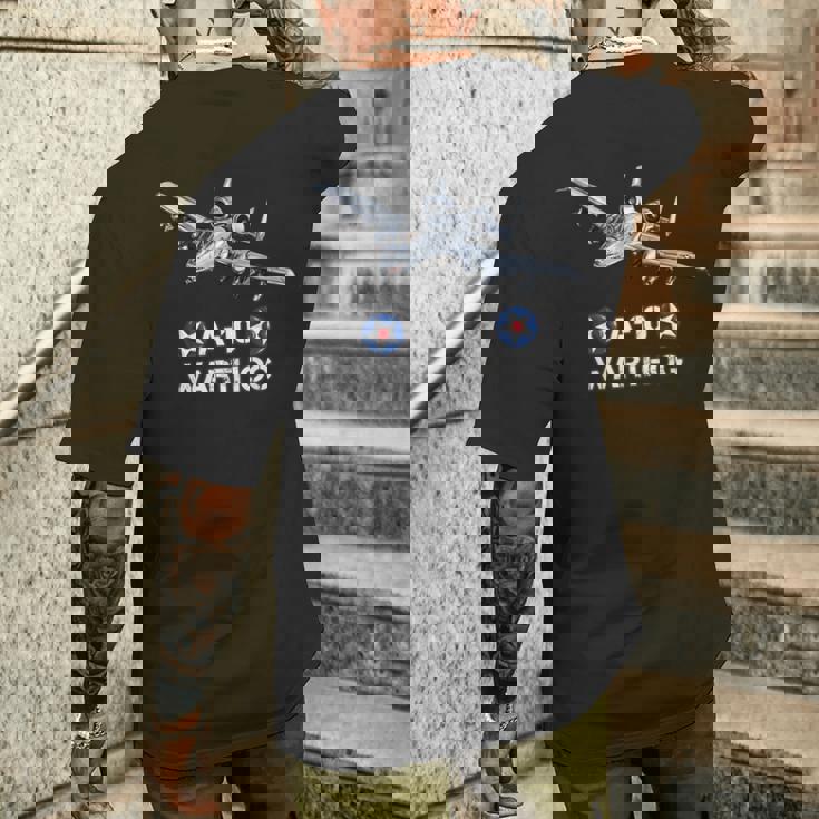 アメリカ軍の戦闘爆撃機a10 イボイノシシ 長袖tシャツ メンズTシャツ バックプリント 彼への贈り物