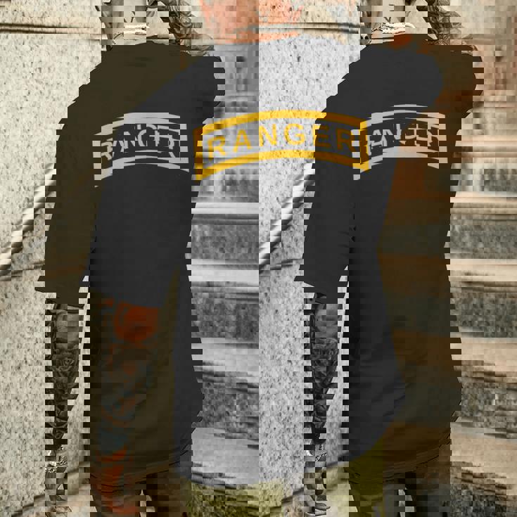 アメリカ陸軍レンジャーイエロータブ ヴィンテージ空挺兵士シャツ メンズTシャツ バックプリント 彼への贈り物