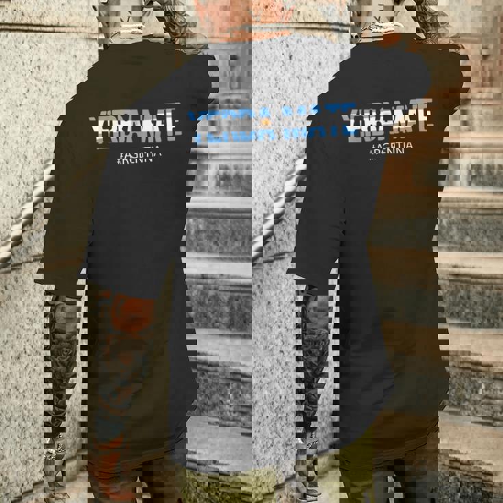 アルゼンチン アルゼンチン国旗 メンズ レディース Camisa Té Yerba Mate メンズTシャツ バックプリント 彼への贈り物