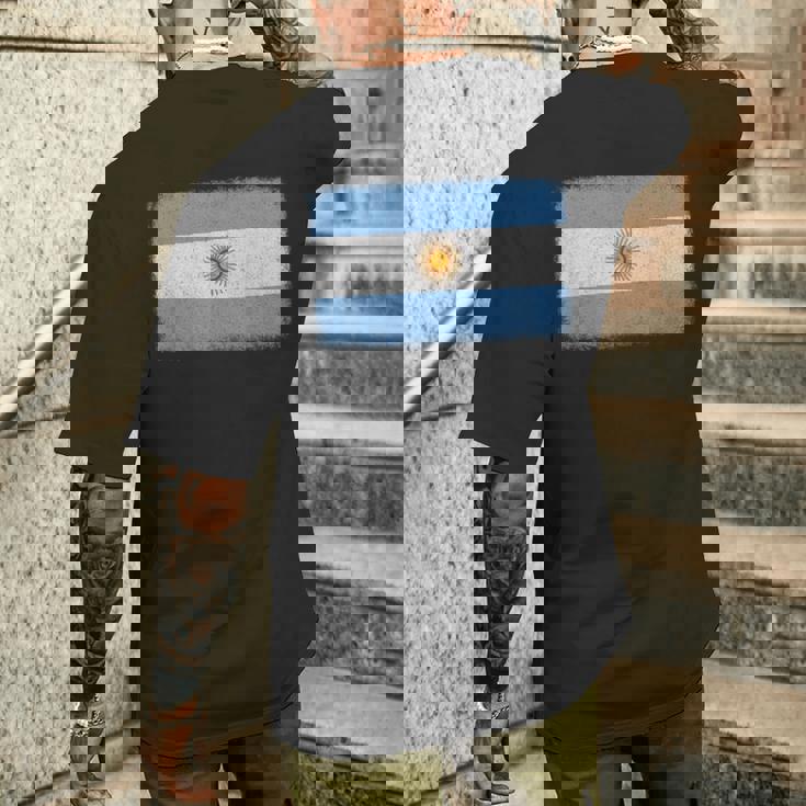 アルゼンチン国旗グラフィック メンズ レディース キッズ メンズTシャツ バックプリント 彼への贈り物