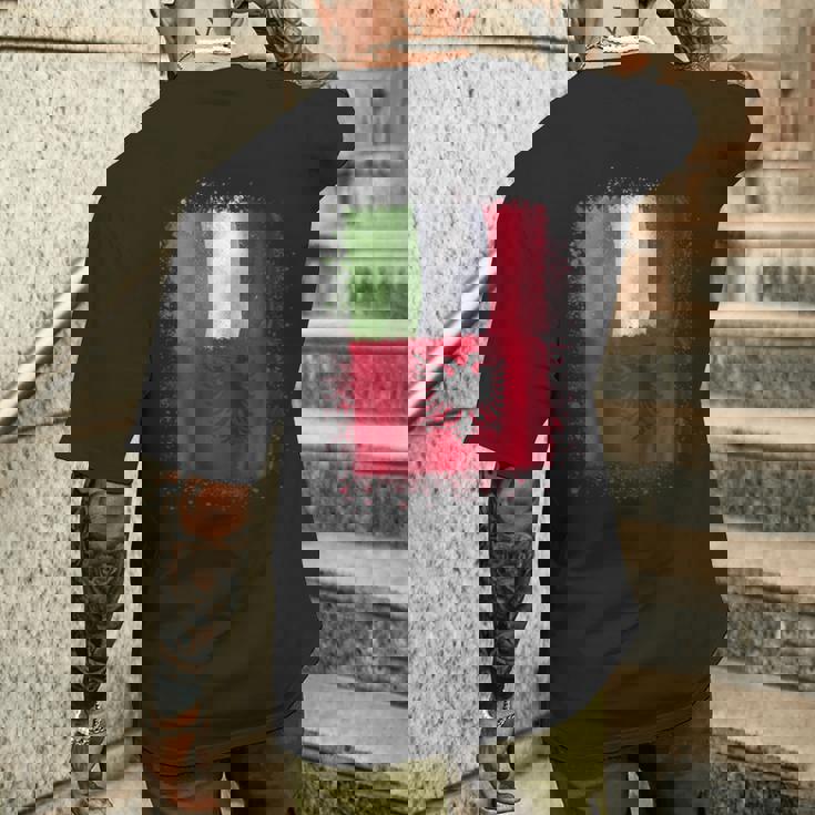アルバニアのイタリアの愛-アルバニアとイタリア 長袖tシャツ メンズTシャツ バックプリント 彼への贈り物