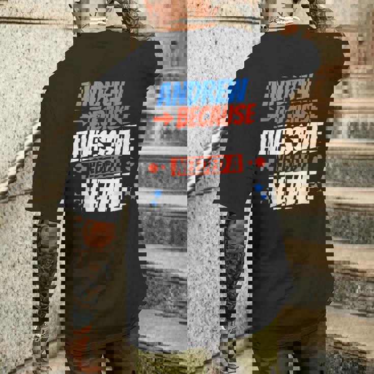 アンドリュー。すごい名前が必要だったから面白いアンドリュー メンズTシャツ バックプリント 彼への贈り物