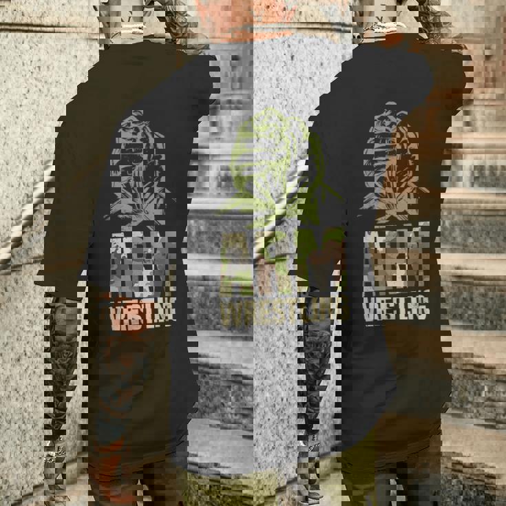 アームレスリングアームプレス、二頭筋 メンズTシャツ バックプリント 彼への贈り物