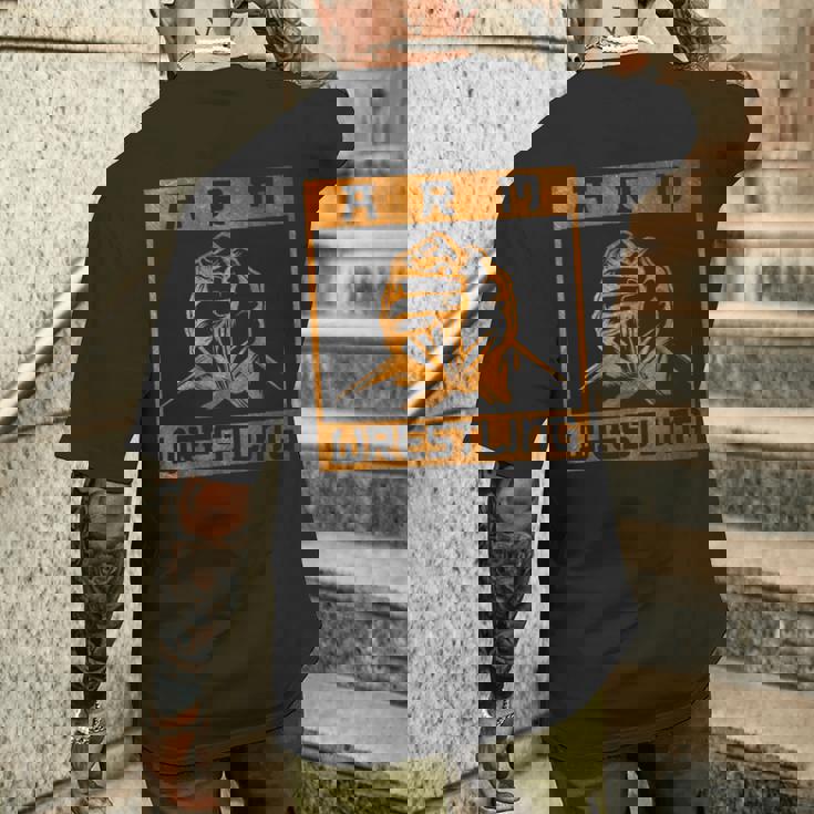 アームレスル アームレスリング アームレスリング メンズTシャツ バックプリント 彼への贈り物