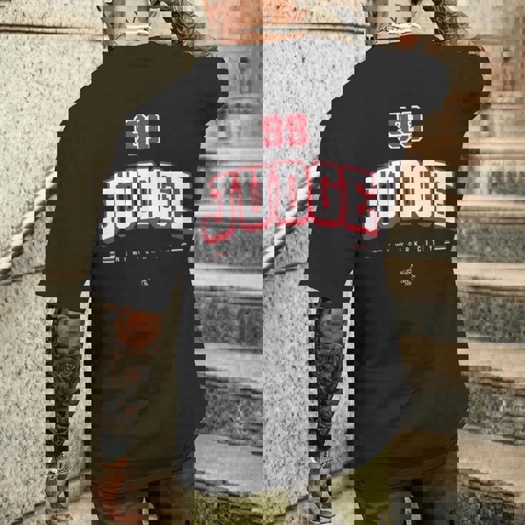 アーロン・ジャッジ選手アーチ・ゲームデー メンズTシャツ バックプリント 彼への贈り物