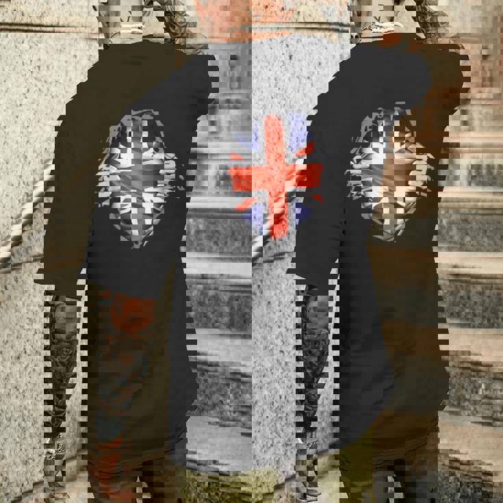 イギリス 愛国心 イギリス国旗 ユニオンジャック イギリス帝国 メンズTシャツ バックプリント 彼への贈り物