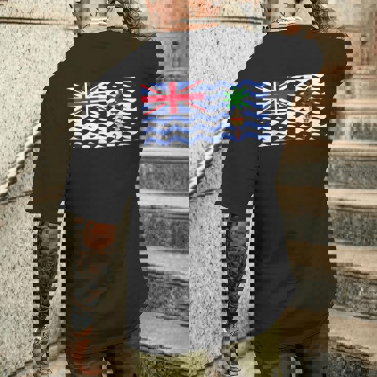 イギリス領インド洋地域の国旗 メンズTシャツ バックプリント 彼への贈り物