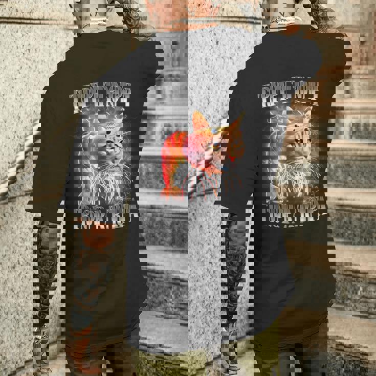 イタリアン ブレイン ロート トリッピ トロッパ トリッパ メンズTシャツ バックプリント 彼への贈り物