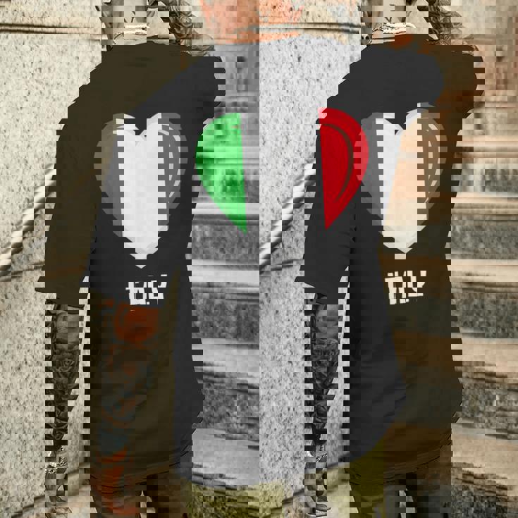 イタリア国旗シャツ メンズTシャツ バックプリント 彼への贈り物