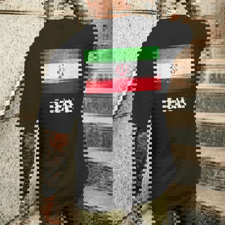 イラン国旗tシャツ メンズTシャツ バックプリント 彼への贈り物