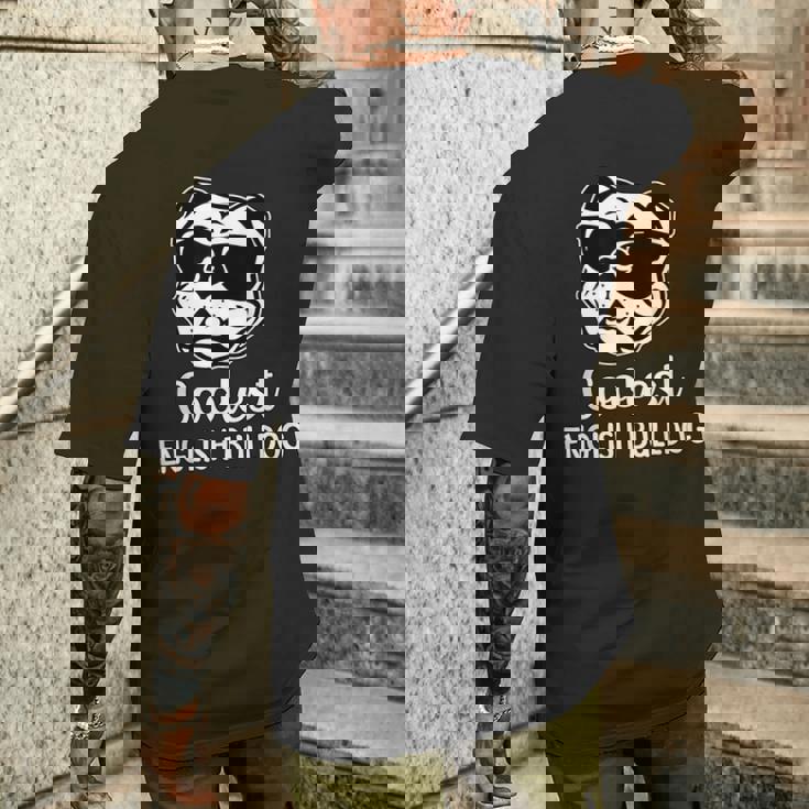 イングリッシュ・ブルドック・ドッグ・ファニー・セイリング メンズTシャツ バックプリント 彼への贈り物