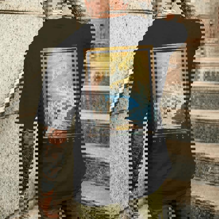 ウィリアム・ブレイク ジェイコブの梯子 芸術 象徴主義 神秘主義 魔法 William Blake Jacob メンズTシャツ バックプリント 彼への贈り物