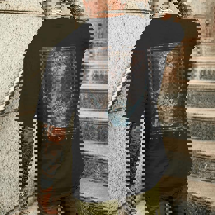 ウィリアム・ブレイク 赤い竜と海から来た獣 William Blake Red Dragon Beastea メンズTシャツ バックプリント 彼への贈り物