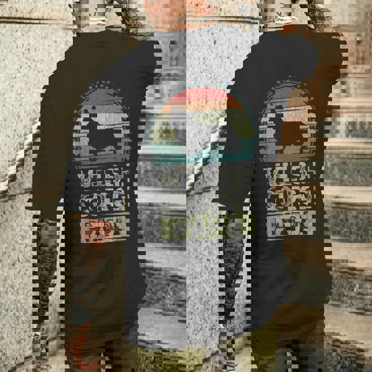 ウェルシュ・コーギー 父の日 メンズTシャツ バックプリント 彼への贈り物