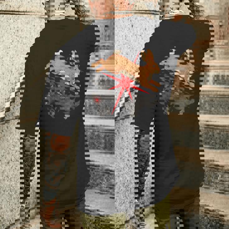 ウォーターシップ ダウン ウサギ テリアン Furrygoblincore Whimsigoth メンズTシャツ バックプリント 彼への贈り物